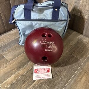Columbia URETHANE 300 u Bowling Ball Red 15 Ibs With Bag‎ And Hand Conditioner